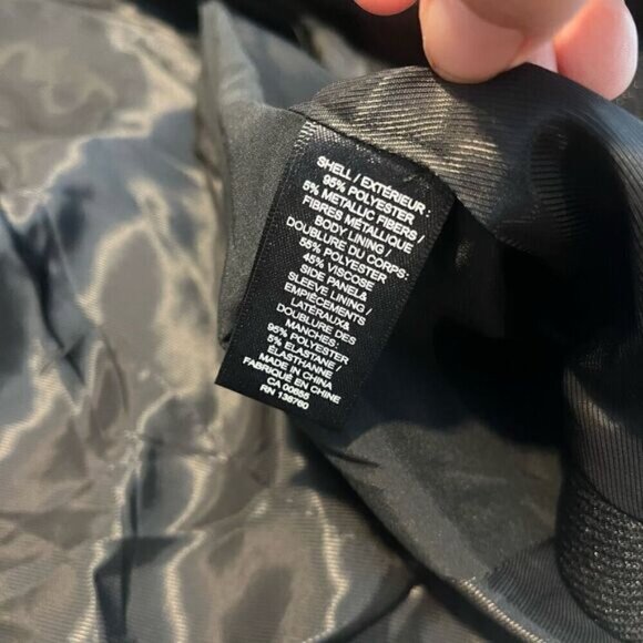 RW & Co. Women's Single-Breasted Stretch Lining Blazer Black Shimmer Size 00 - Picture 12 of 13